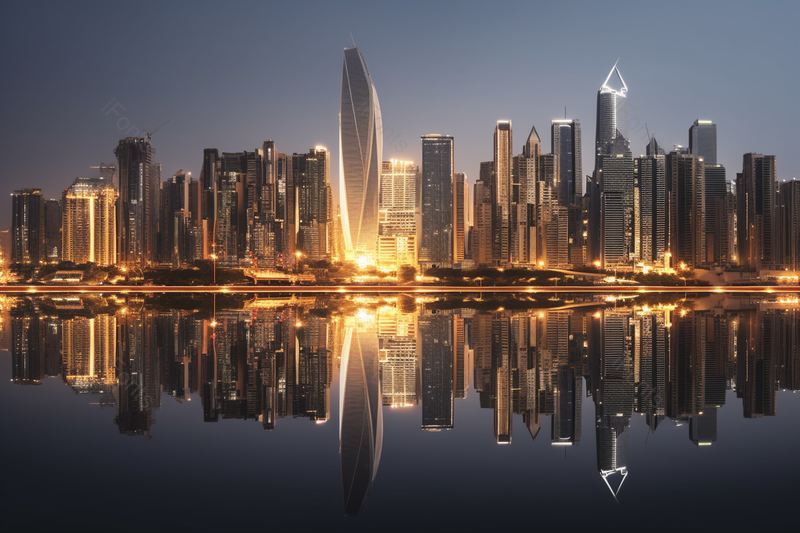 都市夜晚高楼大厦夜景全景风景,高清,摄影图,摄影图片,图片大全,摄影图免费下载